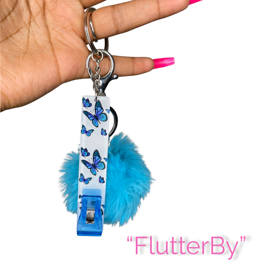 ‘Pink Flutterby’ Card Grabber